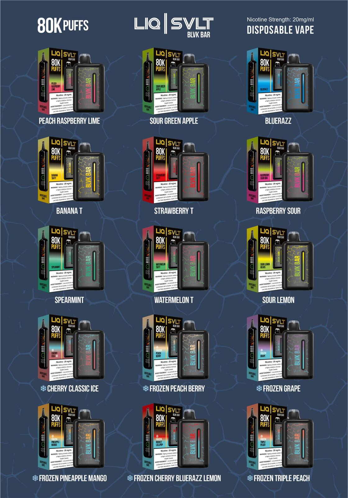 LIQ | SVLT - BLVK BAR 80K PUFFS - 4 (CTN) MVC Distro LIQ | SVLT - BLVK BAR 80K PUFFS - 4 (CTN) MVC Distro