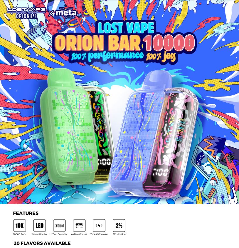 Lost Vape Orion Bar 10K Disposable Vape